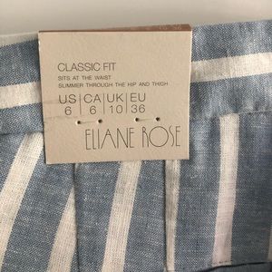 Blue and white striped pants